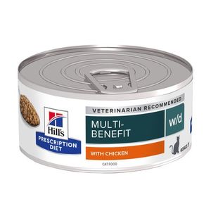 Hill&apos;s Prescription Diet w/d kattenvoer met Kip 156g blik