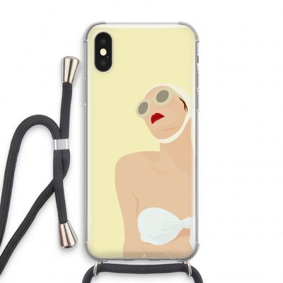 Summer: iPhone XS Transparant Hoesje met koord
