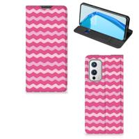 OnePlus 9 | Hoesje met Magneet | Waves Pink