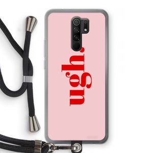 Ugh: Xiaomi Redmi 9 Transparant Hoesje met koord