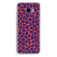 Purple Giraffe: Samsung Galaxy S8 Plus Transparant Hoesje