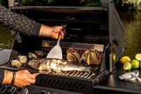 Spatola per plancha - FORGIATA - CHURRASCO - Acciaio inox S - 34,5 x 16,5 x 4,55 cm