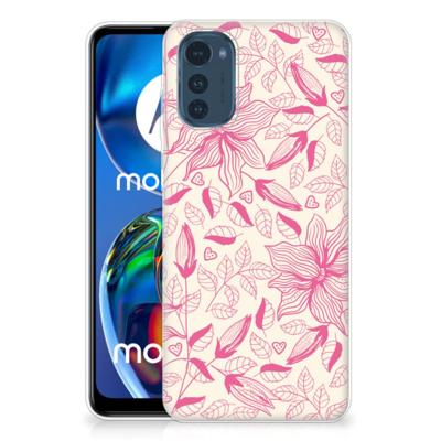 Motorola Moto E32/E32s | TPU Case | Pink Flowers