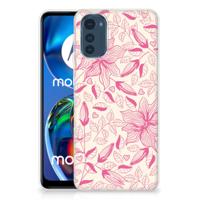 Motorola Moto E32/E32s | TPU Case | Pink Flowers