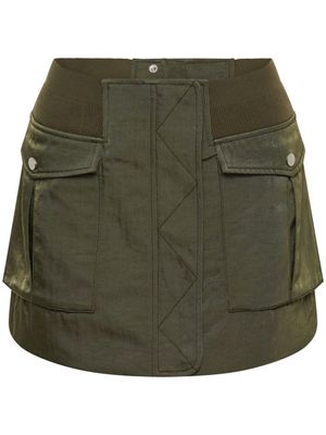 Dion Lee minijupe d'inspiration militaire - Vert