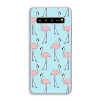 Anything Flamingoes: Samsung Galaxy S10 5G Transparant Hoesje