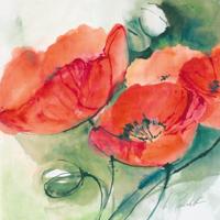 Kunstdruk Marta Peuckert - Mohnblüten 21x21cm