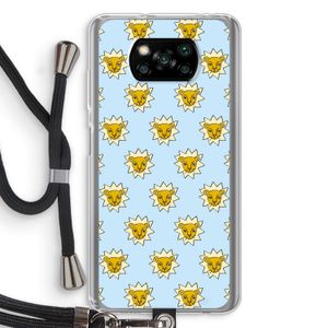 Leeuwenkoppen: Xiaomi Poco X3 Pro Transparant Hoesje met koord