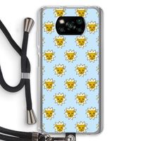 Leeuwenkoppen: Xiaomi Poco X3 Pro Transparant Hoesje met koord