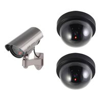 Dummy beveiligingscamera set met LED lampjes - Dummy beveiligingscamera - thumbnail