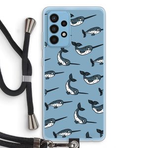 Narwhal: Samsung Galaxy A52 Transparant Hoesje met koord