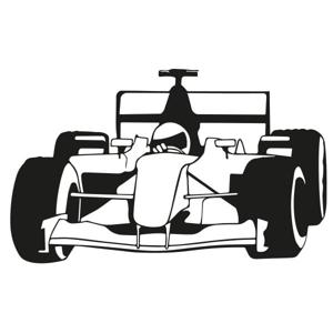 Formule 1 auto - Muursticker