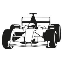 Formule 1 auto - Muursticker - thumbnail