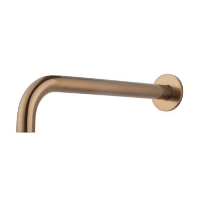 Baduitloop Inbouw BWS Karsten Rond 30 cm 1/2 Geborsteld Brons Koper Boss & Wessing