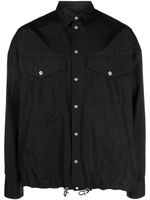 DSQUARED2 chemise boutonnée à logo imprimé - Noir