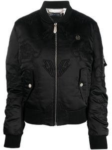 Philipp Plein veste bomber à broderies - Noir