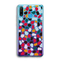 Colored Giraffe: Huawei P30 Lite Transparant Hoesje