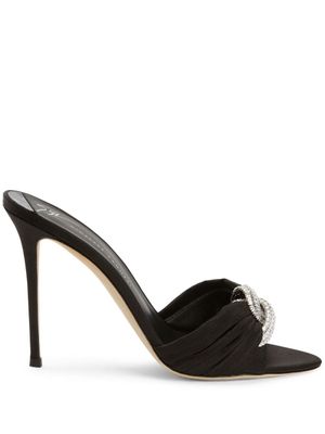 Giuseppe Zanotti sandales Monike Knot 105 mm - Noir