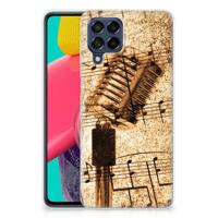 Samsung Galaxy M53 | Siliconen hoesje | met foto Bladmuziek