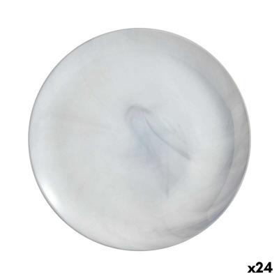 Eetbord Luminarc Diwali Granit Marb Tweekleurig Glas Ø 25 cm (24 Stuks)