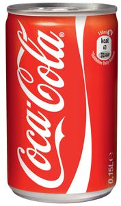 Coca-Cola frisdrank, mini blik van 15 cl, pak van 24 stuks