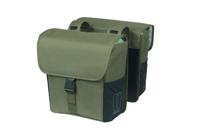 Basil Tas go dubbel | donkergroen 32l Basil Tas go dubbel | donkergroen 32l