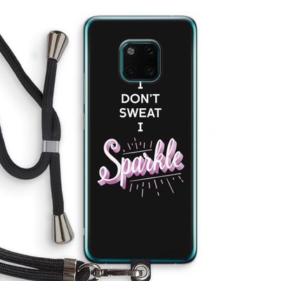 Sparkle quote: Huawei Mate 20 Pro Transparant Hoesje met koord