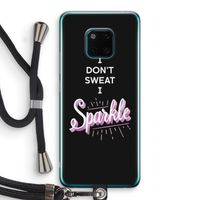 Sparkle quote: Huawei Mate 20 Pro Transparant Hoesje met koord