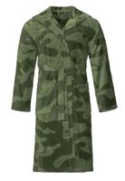 Camouflage badjas legergroen - met capuchon - Vossen - thumbnail