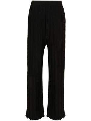 Lanvin pantalon ample à design plissé - Noir