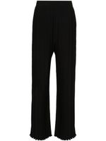 Lanvin pantalon ample à design plissé - Noir