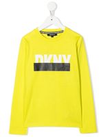 Dkny Kids t-shirt à logo imprimé - Jaune