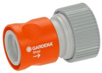 Gardena Prof-System overgangsstuk met waterstop | 19 mm (3/4") - 2814-20 - 2814-20 - thumbnail