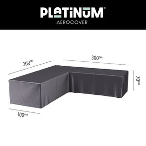 Platinum Aerocover loungesethoes L-vorm 300x300 cm.