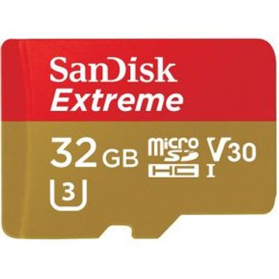 SanDisk Extreme 32GB MicroSDHC Geheugenkaart