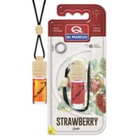 Auto luchtverfrisser Dr Marcus Ecolo Aardbei 4,5 ml Hout Kristal Geur Hanger 4 Onderdelen