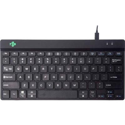 R-GO Tools Compact Break Toetsenbord Kabelgebonden QWERTY, US-Engels Zwart Ergonomisch
