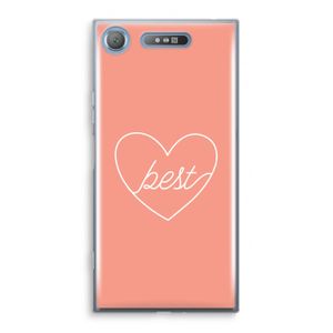 Best heart: Sony Xperia XZ1 Transparant Hoesje