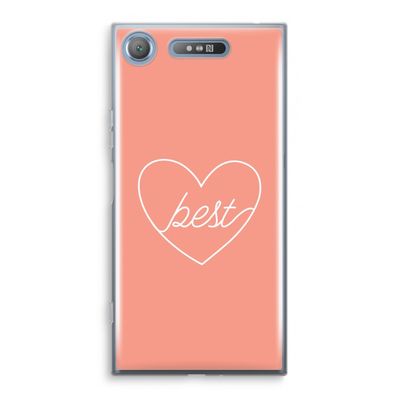 Best heart: Sony Xperia XZ1 Transparant Hoesje