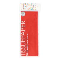 Globos Tissuepapier 10 vellen rood, 50x70cm