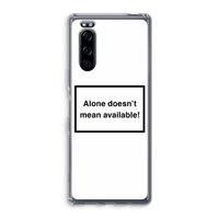 Alone: Sony Xperia 5 Transparant Hoesje