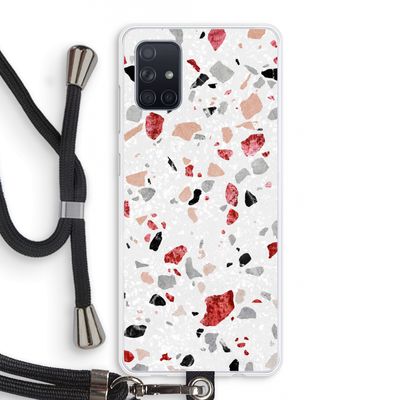 Terrazzo N°12: Samsung Galaxy A71 Transparant Hoesje met koord