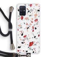 Terrazzo N°12: Samsung Galaxy A71 Transparant Hoesje met koord