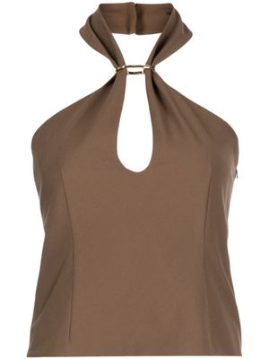 Rejina Pyo haut Tilda à dos-nu - Marron