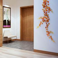 Maple kunst guirlande 180cm - herfst oranje