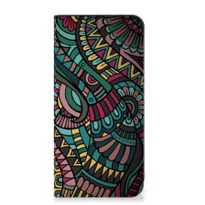 Samsung Galaxy A55 Hoesje met Magneet Aztec