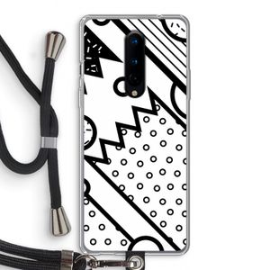Pop Art #4: OnePlus 8 Transparant Hoesje met koord