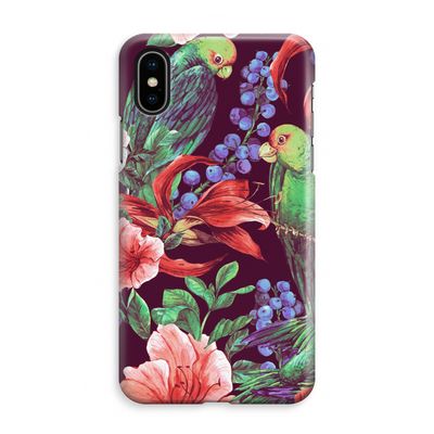 Papegaaien: iPhone XS Max Volledig Geprint Hoesje