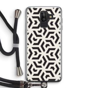 Crazy pattern: Samsung Galaxy J8 (2018) Transparant Hoesje met koord