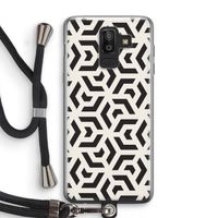 Crazy pattern: Samsung Galaxy J8 (2018) Transparant Hoesje met koord